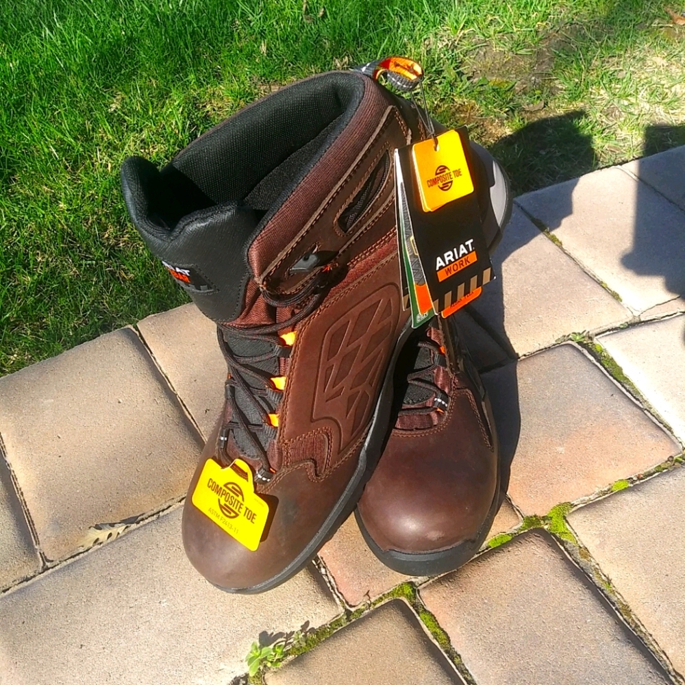 NWT Ariat Rebar Work Boot Composite Toe Waterproof